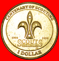 + SOUTHERN CROSS AND SCOUTS 1908: AUSTRALIA ★ 1 DOLLAR 2008 MINT LUSTER! LOW START ★ NO RESERVE! - Dollar