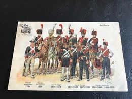 LA SABRETACHE - ARTILLERIE Gardes Francaises 1786 Gardes Des Consuls 1800 Garde Imperiale 1894-1814.... - Uniformes