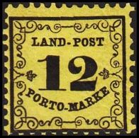 1862. LAND-POST PORTO-MARKE 12 Kr 10x10  () - JF303004 - Mint