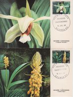 Nouvelle Caledonie - Carte Maximum - 1986 - N°520 à N°521 - Orchidees - Maximum Cards