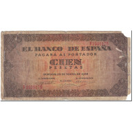 Billet, Espagne, 100 Pesetas, 1938, 1938-05-20, KM:113a, AB - 100 Pesetas