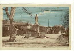 Carte Postale Ancienne Eyguières - Statue De La Vierge - Eyguieres