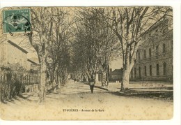 Carte Postale Ancienne Eyguières - Avenue De La Gare - Eyguieres