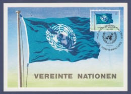 UNO Wien-UN Vienna Maximumkarte - MK 2/1979 - MiNr. 2 - UNO-Flagge - Maximum Cards