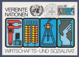 UNO Wien-UN Vienna Maximumkarte - MK 9/1980 - MiNr. 14 - Wirtschafts- Und Sozialrat (1) - Cartes-maximum