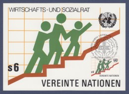 UNO Wien-UN Vienna Maximumkarte - MK 10/1980 - MiNr. 15 - Wirtschafts- Und Sozialrat (1) - Maximum Cards