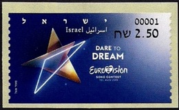 Israel.2019.ATM Postage Label - Eurovision 2019  ** . - Neufs (sans Tabs)