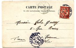 CONSTANTINOPLE GALATA CP Du 24/11/1905 Pour ROANNE  Paypal Not Accept - Covers & Documents