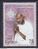 SERBIA  2019. 150 YEARS SINCE THE BIRTH OF MAHATMA GANDHI, INDIA, , MNH - Mahatma Gandhi