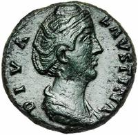 Faustina Senior   141 AD   -   AE AS  9,39 Gr   -   ROME  Na 141 AD   -   RIC 179  -  BMC 253,1582 - Les Antonins (96 à 192)