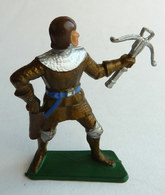 FIGURINE STARLUX -  SOLDAT MEDIEVAL CHEVALIER MPC39 HOMME D'ARME ARBALETE 1966 - Starlux