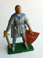 FIGURINE STARLUX -  SOLDAT MEDIEVAL CHEVALIER MPC52 SEIGNEUR EPEE BOUCLIER 1966 - Starlux