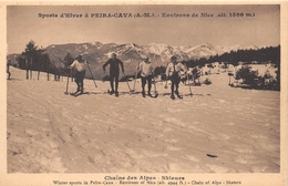Delcampe - ¤¤    -   LUCERAM   -  Sports D'Hivers à PEIRA-CAVA  -  La Chaine Des Alpes   -   Skieurs   -   ¤¤ - Lucéram
