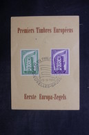 BELGIQUE - Carte FDC En 1956 - Europa - L 36397 - 1951-1960