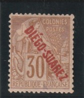 DIEGO - SUAREZ  Timbre Des Colonies Françaises Surchargés N° 21 * - Unused Stamps