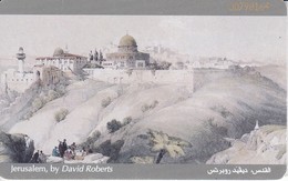 TARJETA DE JORDANIA DE 5JD DE JERUSALEM BY DAVID ROBERTS (PINTURA-PAINTING) - Jordanie