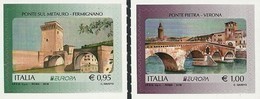 ITALIA/ ITALY/ ITALIEN/ ITALIE -EUROPA 2018 - "PUENTES.- BRIDGES - BRÜCKEN - PONTS" - SERIE De 2 V. - 2018