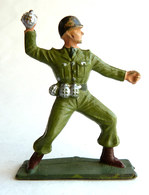 SOLDAT FIGURINE FIG STARLUX 1958-59 Combatant Série Luxe 5009 Grenadier ARMEE MODERNE (3) - Starlux