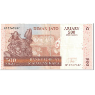 Billet, Madagascar, 500 Ariary, 2004, Undated (2004), KM:88b, TTB - Madagascar