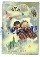 Joyeux Noël. Deux Enfants Qui Dorment. Poupée, Crèche, Etoile; Berger - Other & Unclassified