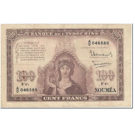 Billet, Nouvelle-Calédonie, 100 Francs, 1942, Undated (1942), KM:44, TB - Numea (Nueva Caledonia 1873-1985)