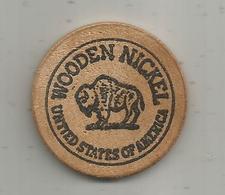 Jeton , Bois , WOODEN NICKEL , United States Of America ,museum Of Magio , MARSHALL ,Mich. - Profesionales/De Sociedad