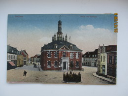 GELDERN MARKT MIT RATHAUS  , OLD POSTCARD   ,0 - Geldern