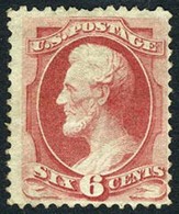US #148 MINT NO GUM  6c Lincoln Of 1870 Without Grill - Unused Stamps
