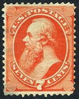 US #149  MINT NO GUM  7c Edward Stanton  Of 1870 Without Grill - Unused Stamps