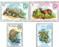Ref. 29629 * MNH * - SWAZILAND. 1980. NATURE PROTECTION . PROTECCION DE LA NATURALEZA - Felinos