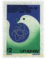 Ref. 37078 * MNH * - URUGUAY. 1981. 25th ANNIVERSARY OF THE NATIONAL COMMISSION OF ATOMIC ENERGY . 25 ANIVERSARIO DE LA - Unclassified
