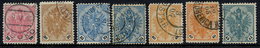 BOSNIA & HERZEGOVINA 1901-06 Arms Definitive With Black Numerals, Used.  Michel 24-28 - Bosnia Herzegovina