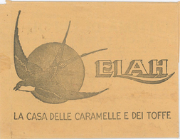 Telegramm Mit Werbung Propaganda Schwalbe Tirrenia Lotteria Tripoli Littoria Elah Caramelle Toffe Rom Neapel - Other & Unclassified