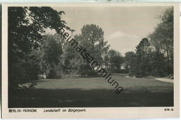 Berlin-Pankow - Landschaft Im Bürgerpark - Verlag Ludwig Walter Berlin - Foto-Ansichtskarte 40er Jahre - Pankow