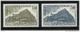 FR Service YT 63 & 64 " Conseil De L'Europe : Bâtiment " 1980 Neuf** - Mint/Hinged