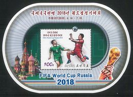 NORTH KOREA 2018 FIFA WORLD CUP RUSSIA SOUVENIR SHEET - 2018 – Russia
