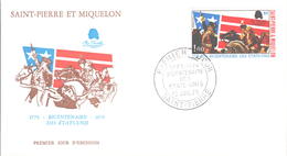 FDC 1976 Bicentenaire Des USA N° 449 12 Juillet 1976 - FDC