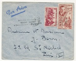 AOF - Enveloppe Avec Cachet Commémoratif "premier Courrier DAKAR PARIS Constellation AIR FRANCE" - Storia Postale