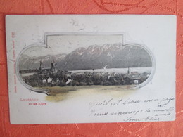 Lausanne Et Les Alpes . Carte 1899 - VD Waadt