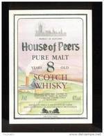 Etiquette De Scotch  Whisky  -  Housse Of Peers  -  Ecosse - Whisky