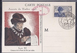 Carte Federale  Journée Du Timbre 1945 Les Sables D'olonne - Lettres & Documents