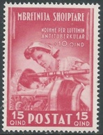 1943 ALBANIA PRO OPERE ANTI TUBERCOLARI 15+15 Q MNH ** - RA23-9 - Albanië