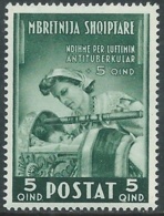 1943 ALBANIA PRO OPERE ANTI TUBERCOLARI 5+5 Q MNH ** - RA23-9 - Albanië