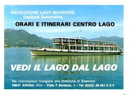 B 2583 - Navigazione Lago Maggiore, Orari 1978, Mobil - Europa