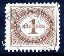 AUSTRIA  1894 Postage Due 1 Kr.  Perf. 11 Used.  Michel/ANK 1C Cat. €40 - Taxe