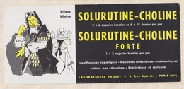 9/49  BUVARD PHARMACIE SOLURUTINE CHOLINE LABORATOIRES DAUSSE PARIS - Produits Pharmaceutiques