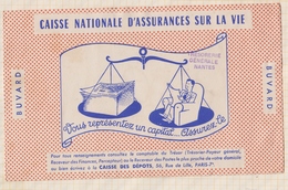 9/62  BUVARD CAISSE NATIONALE D'ASSURANCES SUR LA VIE  TRESORERIE NANTES - Bank & Versicherung