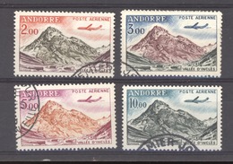 Andorre  -  Avion  :  Yv  5-8  (o) - Airmail