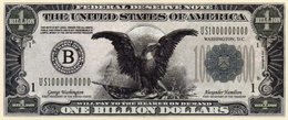 STATI UNITI D AMERICA -ONE BILLION DOLLARS -Fantasy Issues - Andere & Zonder Classificatie