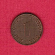 GERMANY  1 PFENNIG 1967 "J" (KM # 105) #5320 - 1 Pfennig